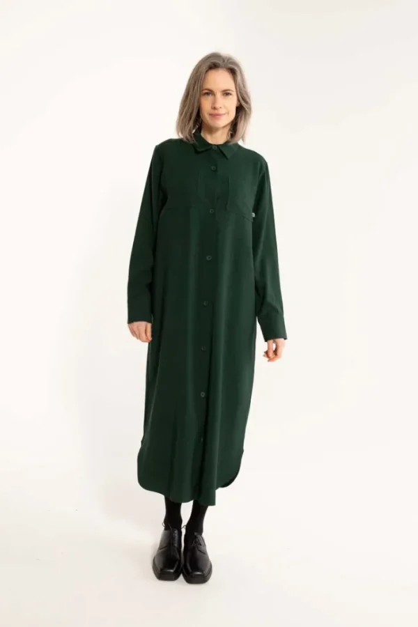 Daneminna Ecovero Dress Dark Forest