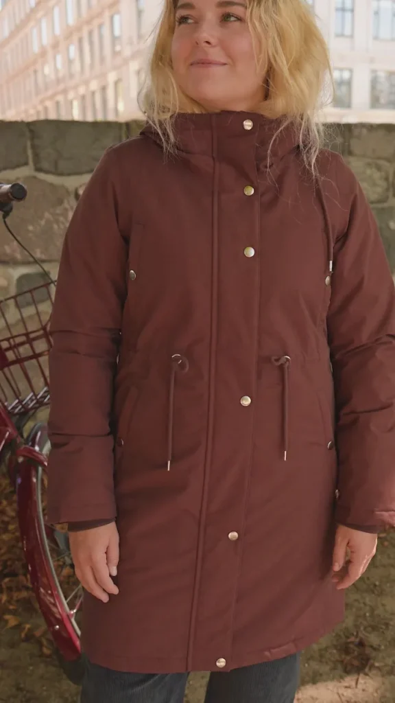 Danenora Winter Parka Deep Bordeaux