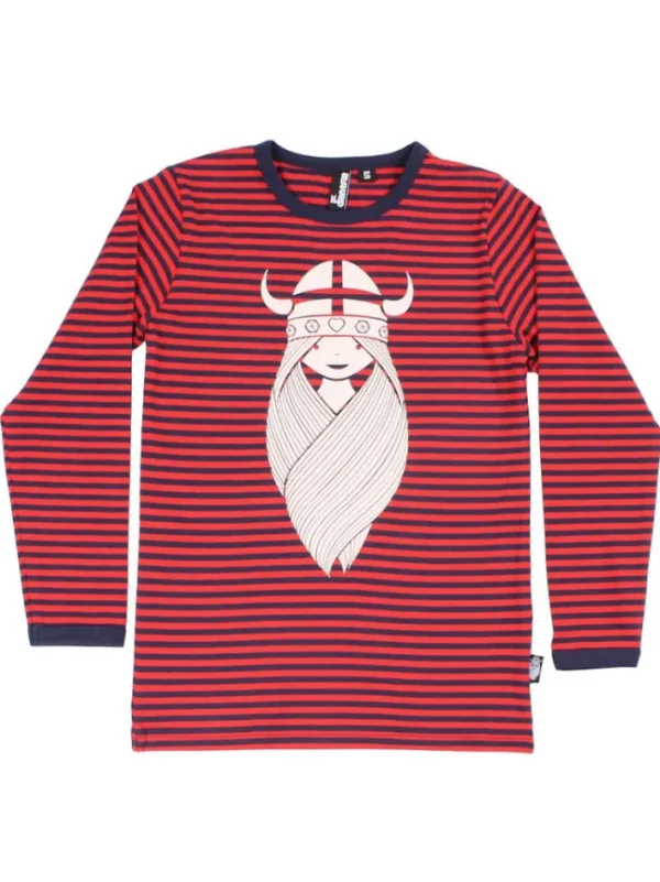 Danenorthpole Tee Navy/Bright Red FREJA