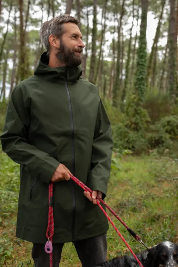 Danenorthsea Rain Parka Dark Army