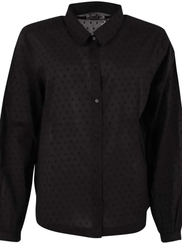 Danenovember Cotton Dot Shirt Black