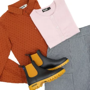 Danenovember Cotton Dot Shirt Rust