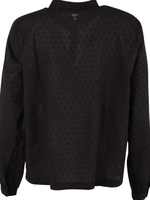 Danenovember Cotton Dot Shirt Black