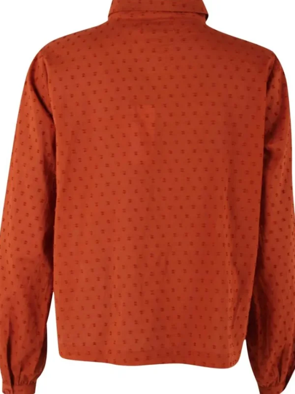Danenovember Cotton Dot Shirt Rust