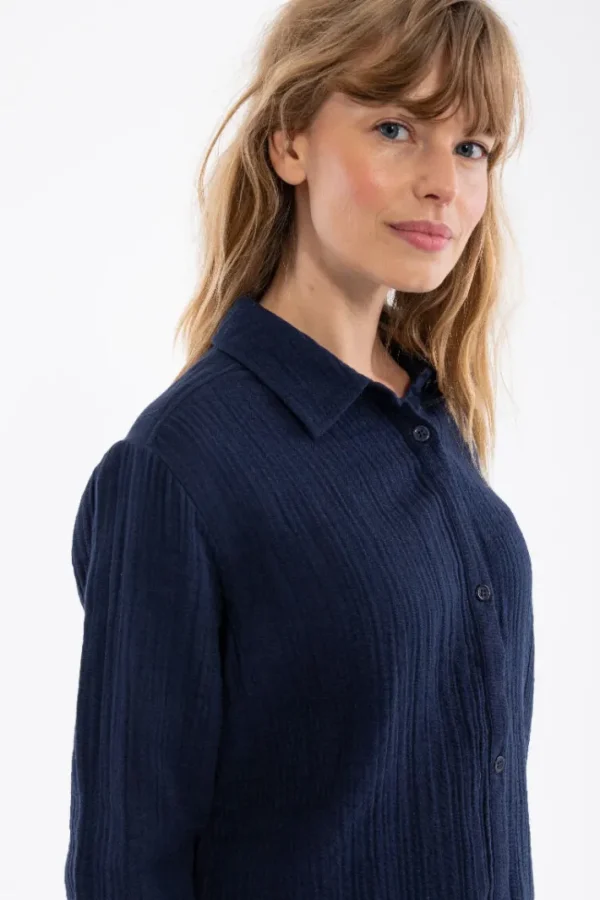 Danenovember Heavy Cloth Shirt Dark Navy