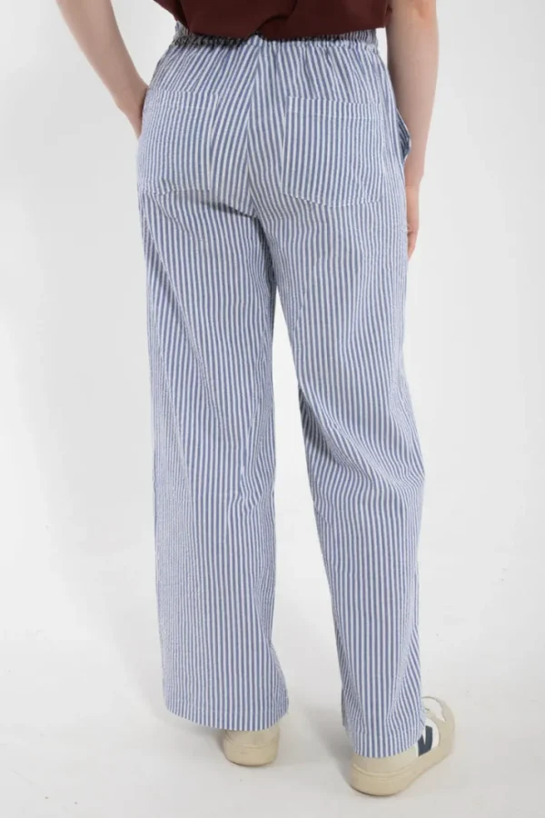 Danenynne Searsucker Pants Navy/Chalk