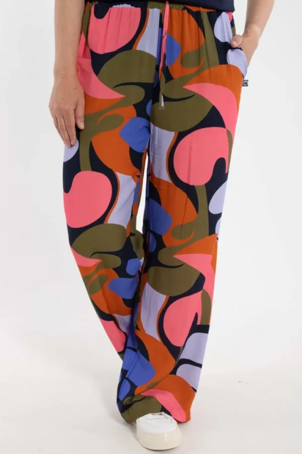 Danenynne Viscose Pants Dk Navy TROPS