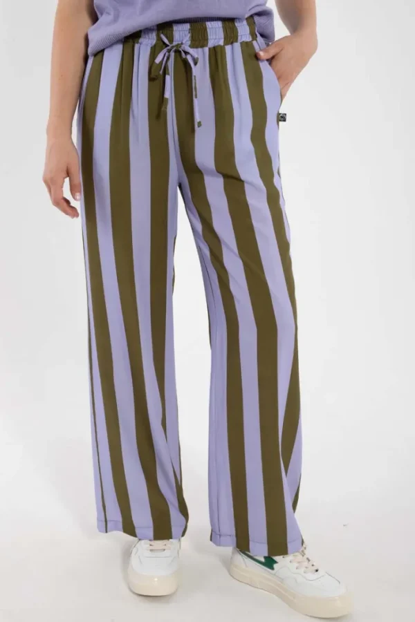 Danenynne Viscose Pants Purple/Olive