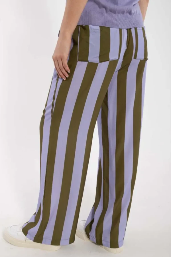 Danenynne Viscose Pants Purple/Olive