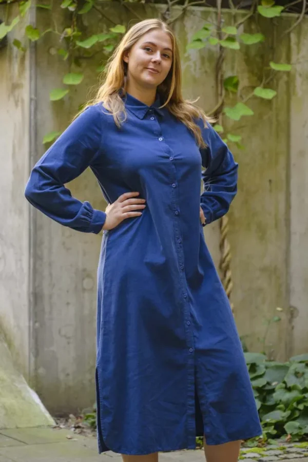 Danepippi Cord Dress Deep Blue
