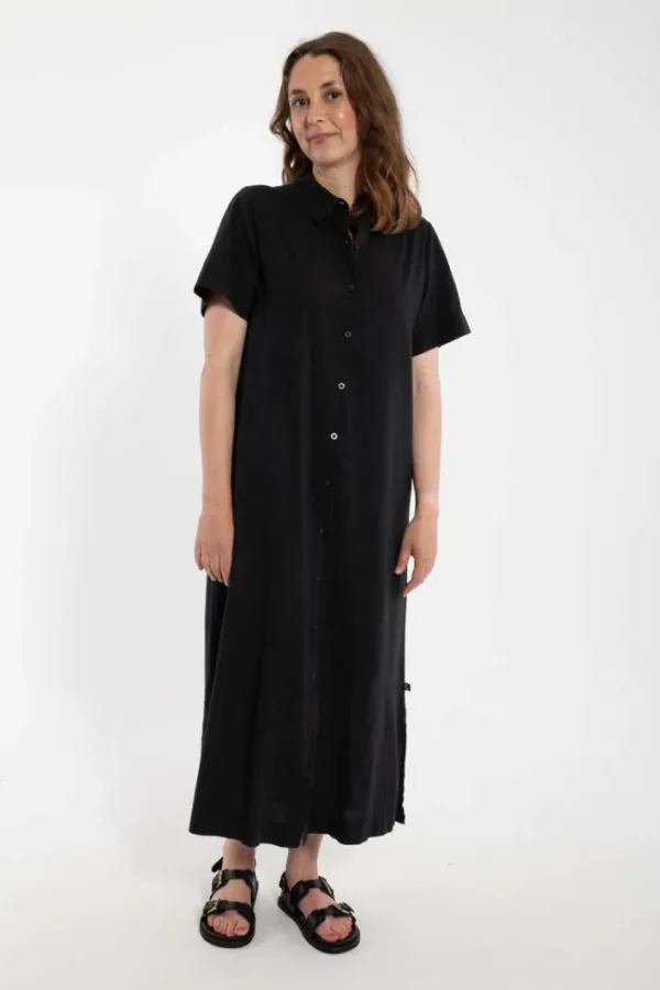Danepippi SS Seersucker Dress Black