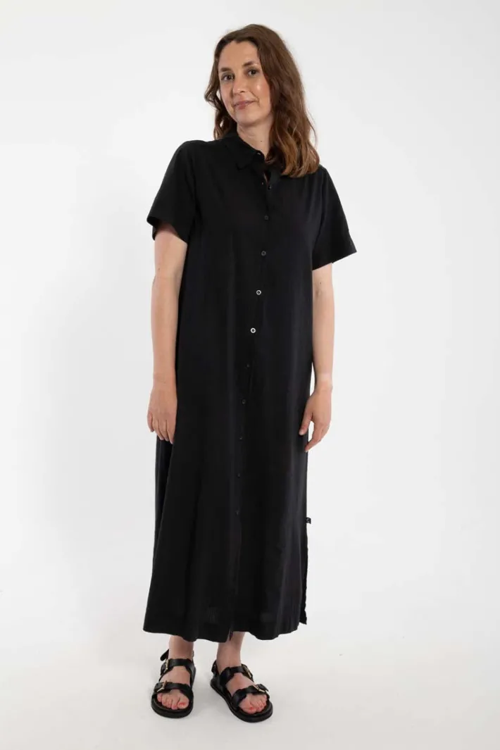 danepippi_ss_seersucker_d_0-1.webp Danepippi SS Seersucker Dress Black