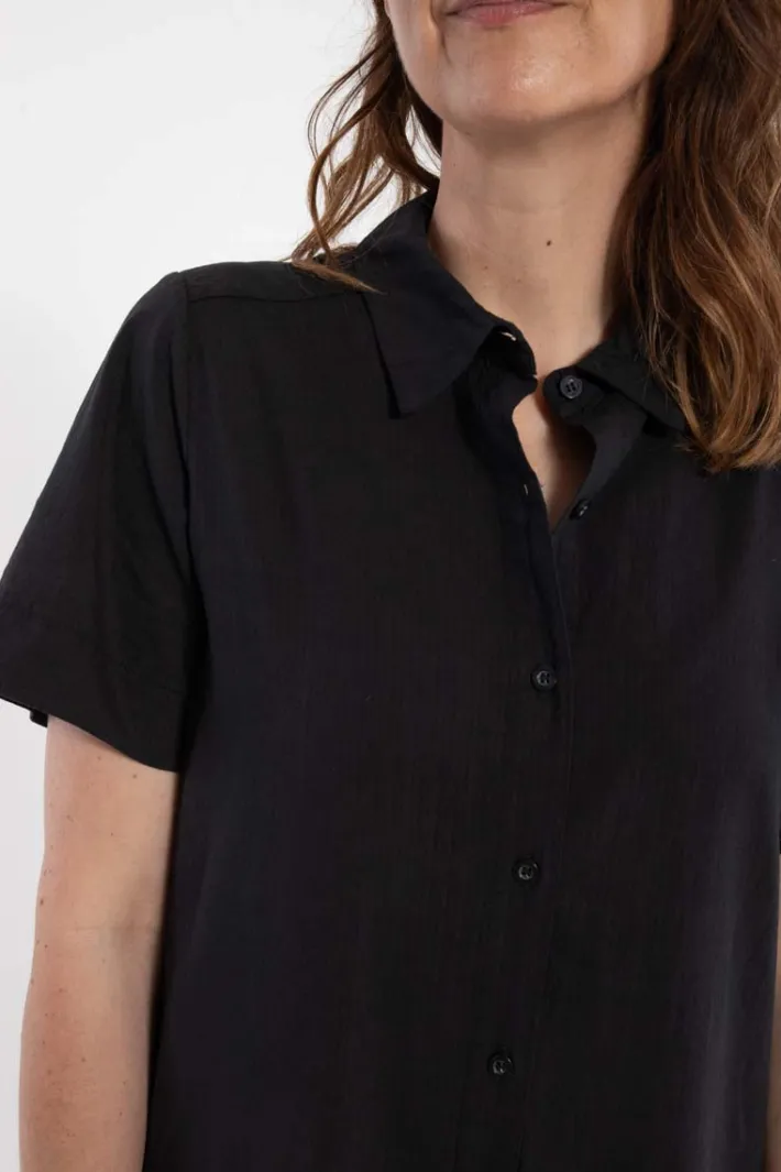 danepippi_ss_seersucker_d_2-1.webp Danepippi SS Seersucker Dress Black