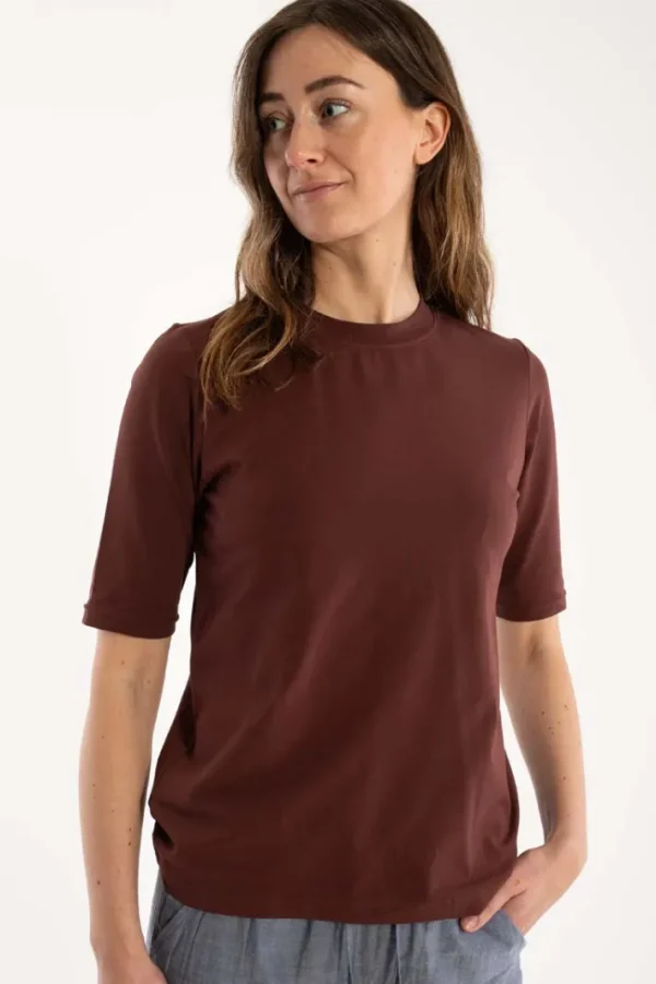 Danepixi Tee Dark Bordeaux