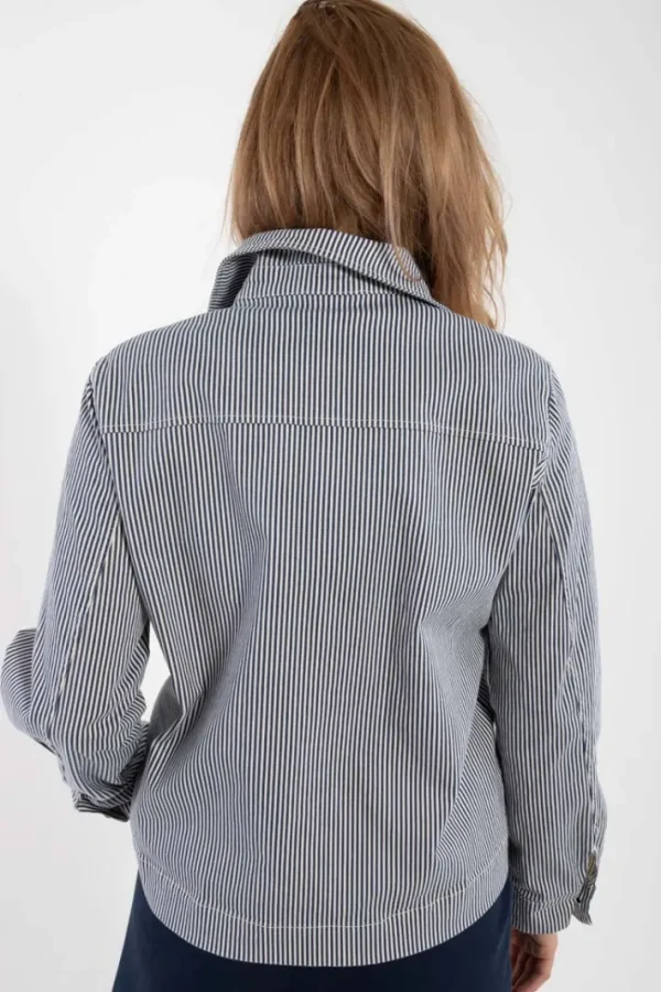 Daneprairie Stretch Canvas Jacket Dk Navy/Chalk