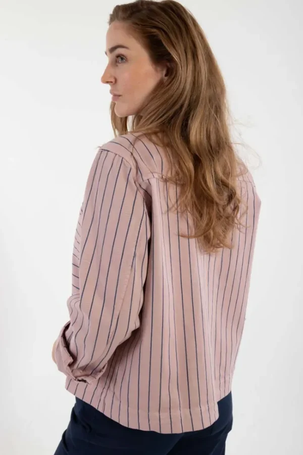 Daneprairie Stretch Canvas Jacket Rose Beige/Dk Navy