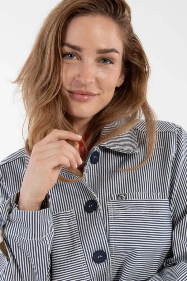 Daneprairie Stretch Canvas Jacket Dk Navy/Chalk