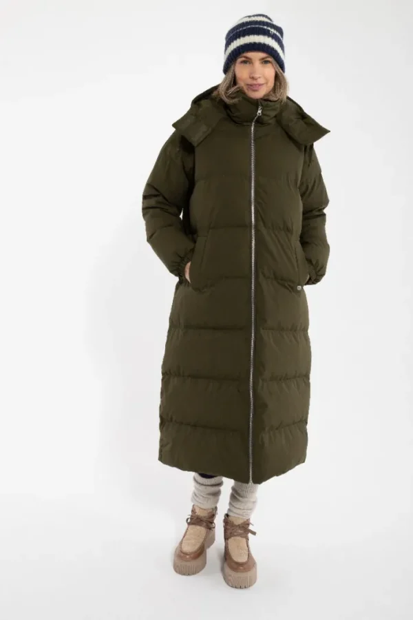 Danepuffin Down Winter Coat Warm Khaki