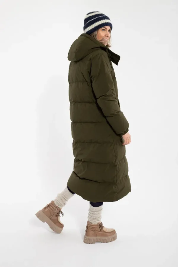 Danepuffin Down Winter Coat Warm Khaki