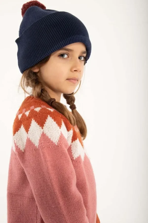 Danepulk Sweater Old Rose/Brick/Chalk