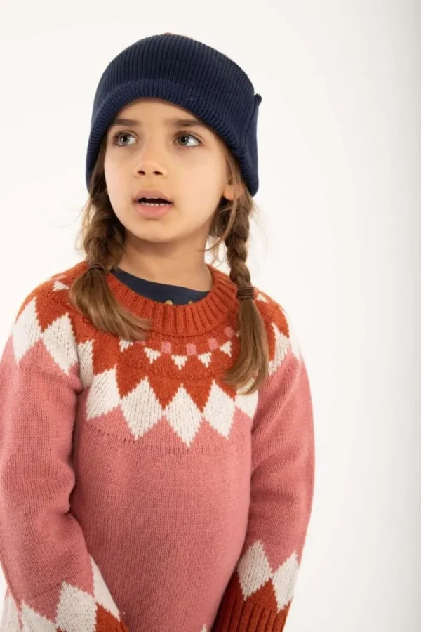 Danepulk Sweater Old Rose/Brick/Chalk