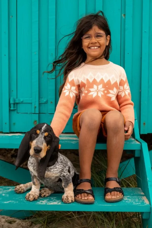 Danepulk Sweater Rose Beige/Offwhite