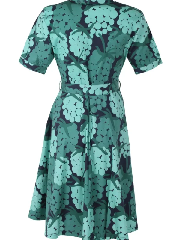 Daneribe Poplin Stretch SS Dress Dk Navy MAXIBERRY