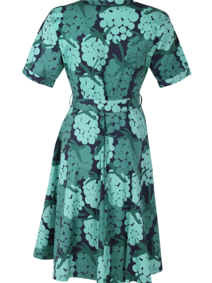 daneribe_poplin_stretch_s_5.webp Daneribe Poplin Stretch SS Dress Dk Navy MAXIBERRY