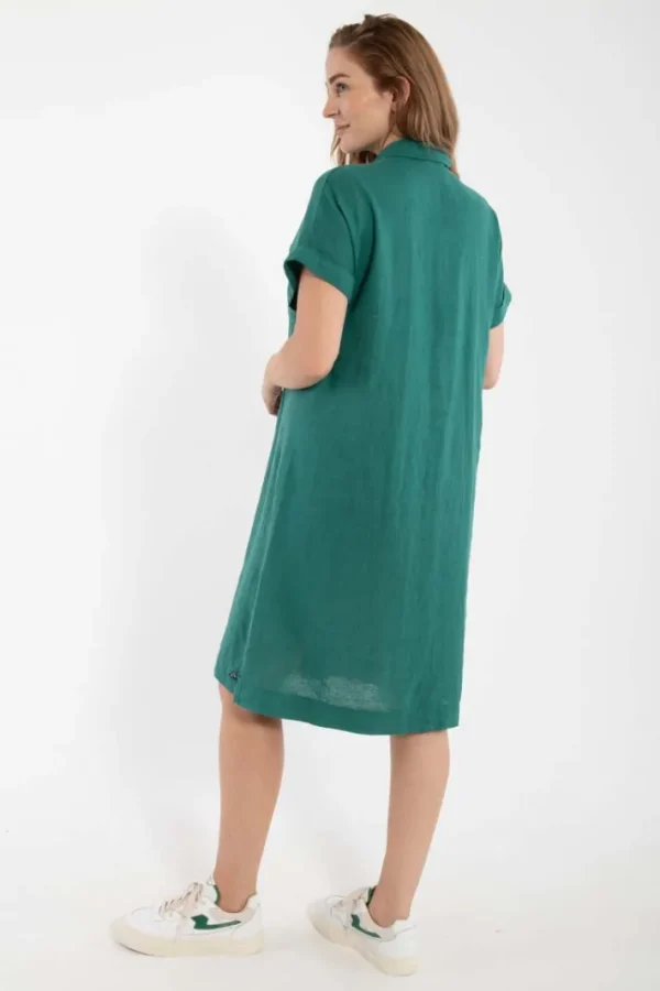 Danerrand Modal Linnen Dress Light Slate