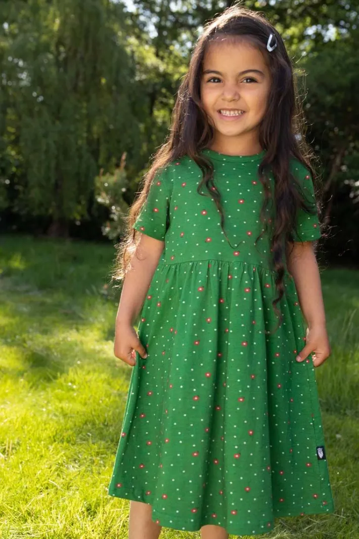 daneshellfish_slub_dress__0.webp Daneshellfish Slub Dress Grass Green SPRINKLE