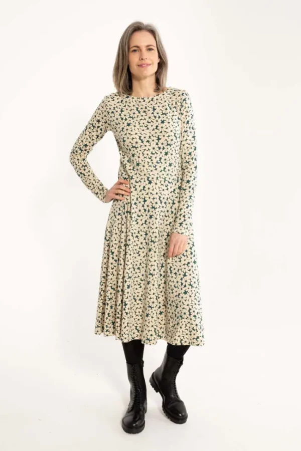 Danesigrid Modal Dress Light Beige FLOWERY