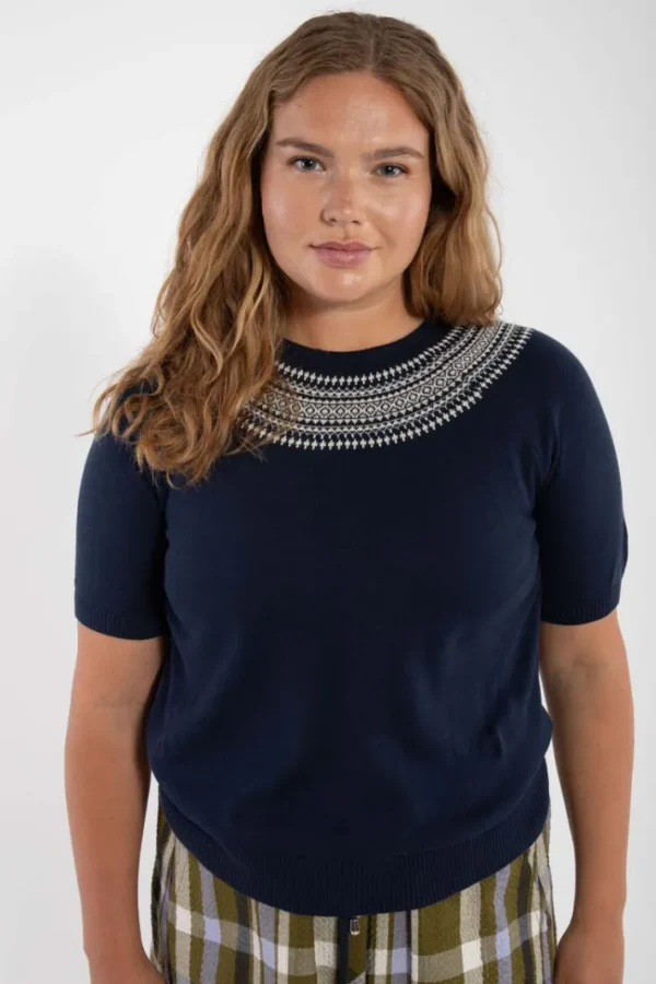 Danesilver Sweater Tee Dk Navy/Chalk