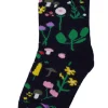 Danesocks Black Botanical