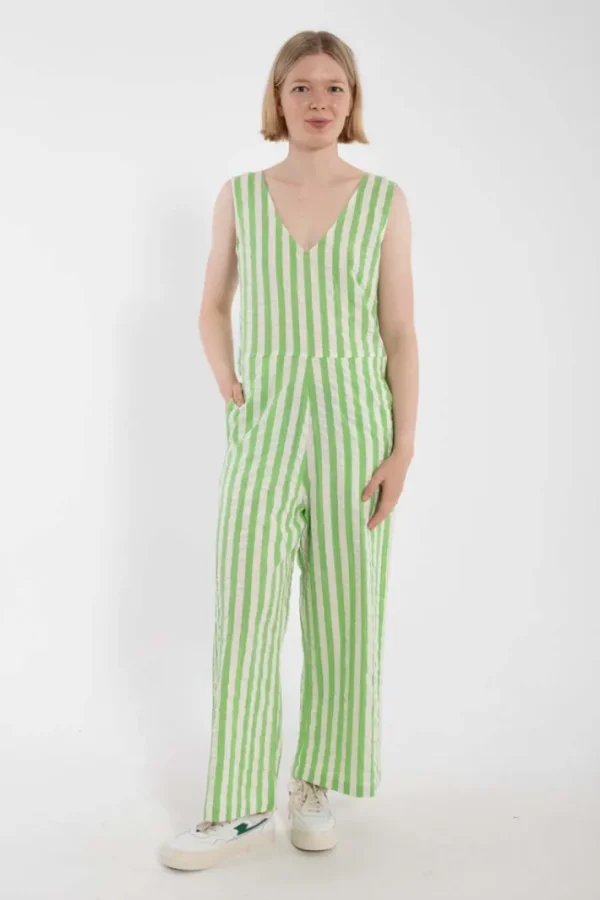 Danesolstice Seersucker Suit Bright Green/Chalk