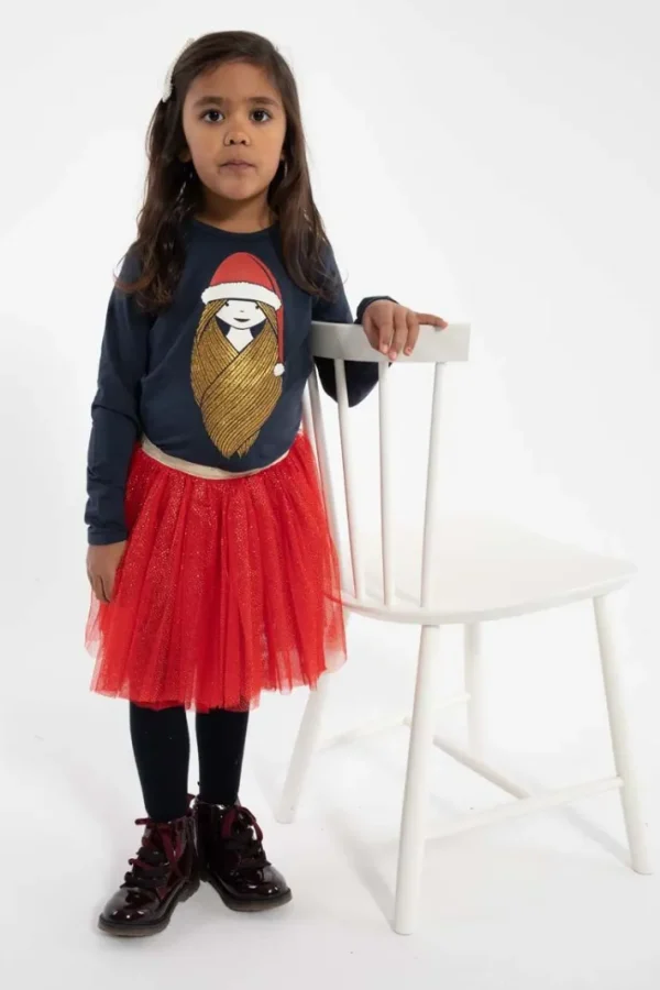 Danesparkle Skirt Red Glitter