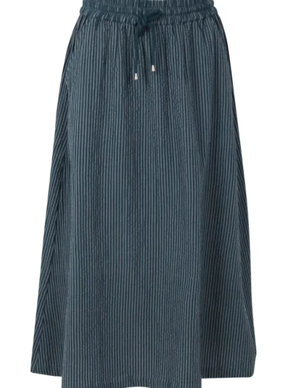 Danespresso Searsucker Skirt Dark Slate/Blue Grey