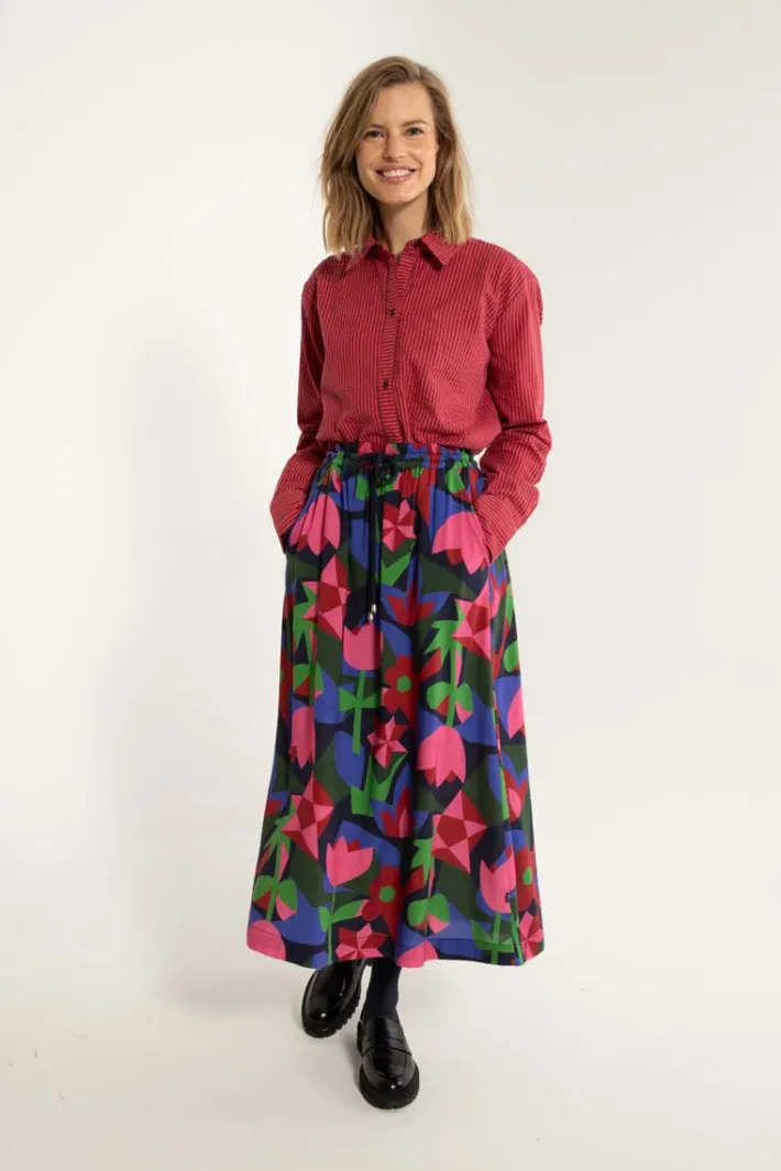 danespresso_viscose_skirt_2-2.webp Danespresso Viscose Skirt Dark Navy GEOFLEUR