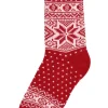 Danestay Warm Wool Socks Red/White