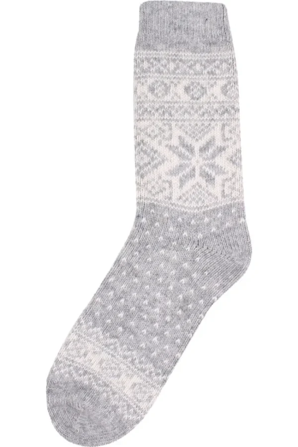 Danestay Warm Wool Socks Lt grey/White