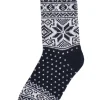 Danestay Warm Wool Socks Navy/White