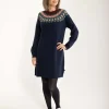 Danesukkertop Wool Sweater Dress Dark Navy