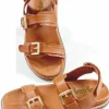 Danesummer Leather Sandals Mustard