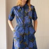 Danesusanne Poplin Dress Deep Blue MAXIBERRY