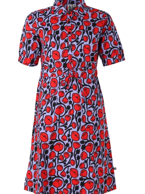 Danesusanne Poplin Stretch Dress Lilla POPPY