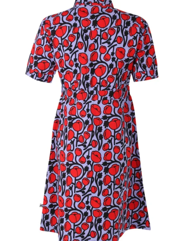 Danesusanne Poplin Stretch Dress Lilla POPPY