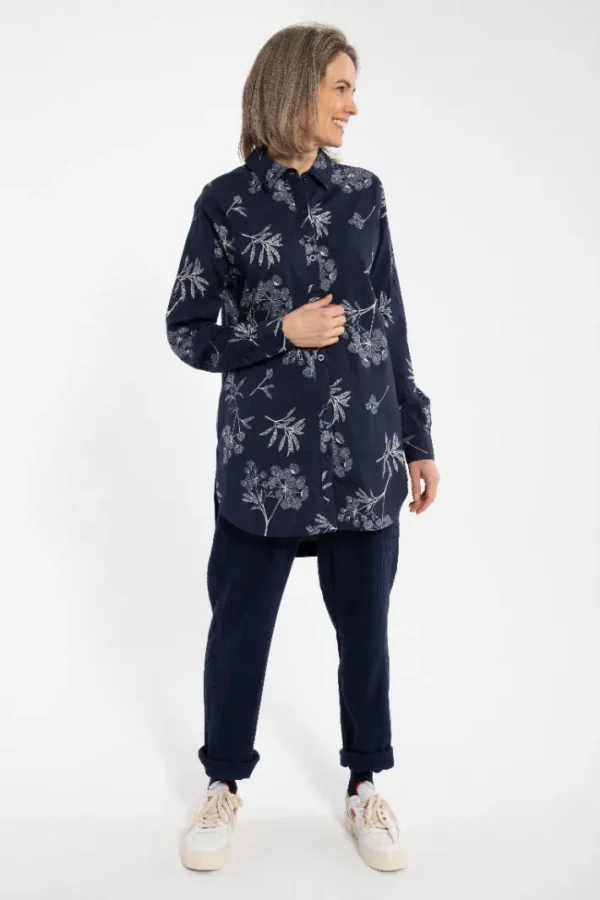 Danetulip Poplin Tunika Dk Navy/Chalk HEMLOCK