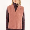 Danevibeke Quilt Vest Antique Rose