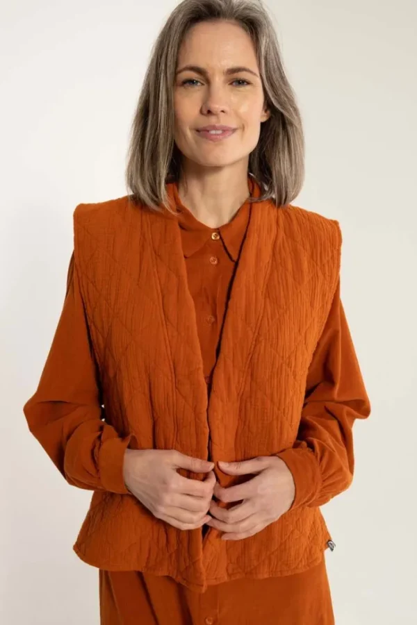 Danevibeke Quilt Vest Ginger