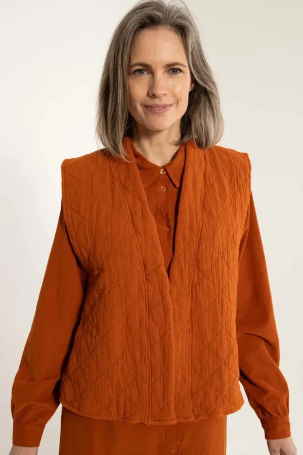 Danevibeke Quilt Vest Ginger