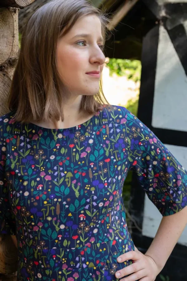 Daneviborg Modal Dress Dk Navy BOTANICAL